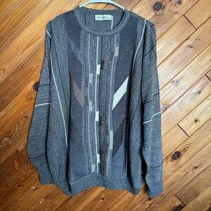 Vintage St. Croix Men's Gray Sweater Size Medium